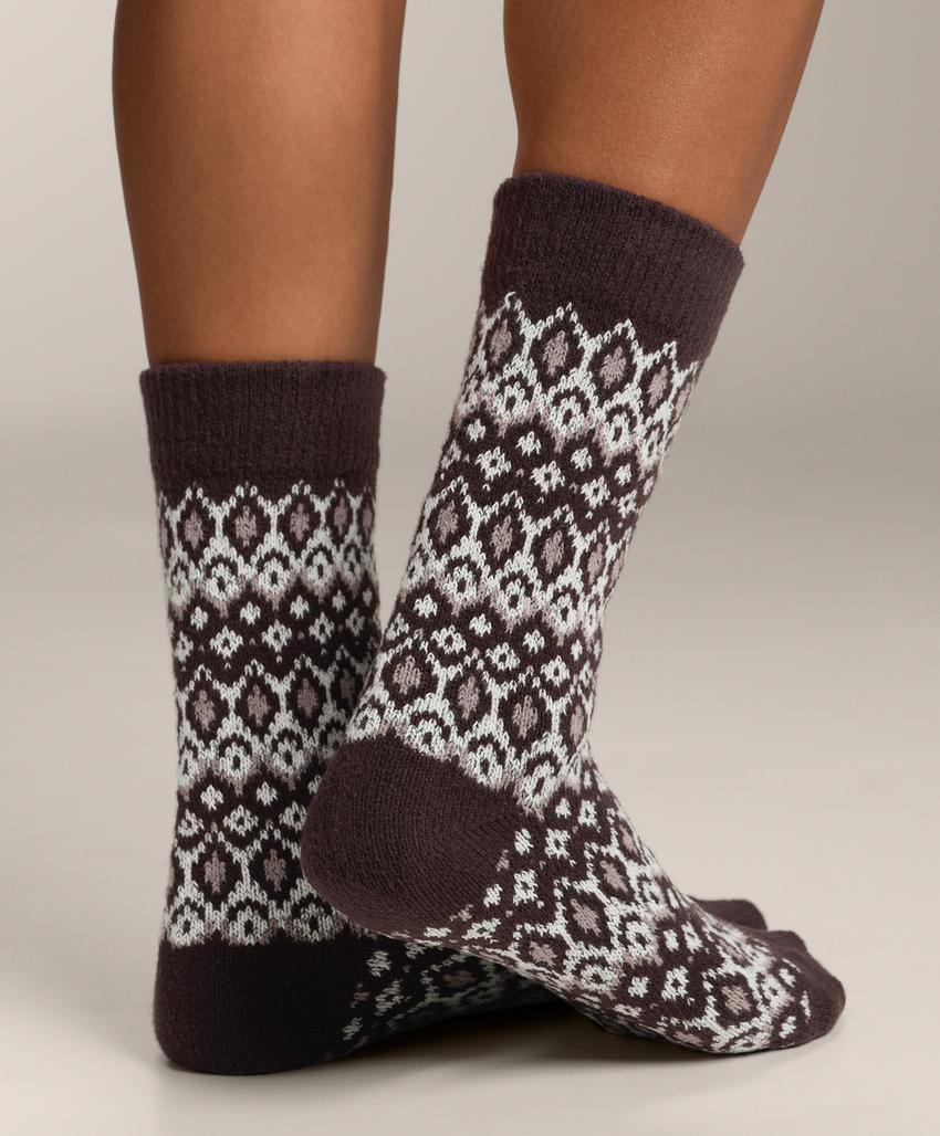 2 пары классических носков с жаккардовым узором