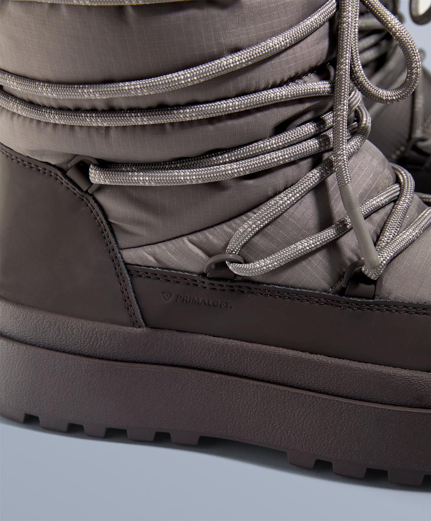 Совмещенные ботинки с шнуровкой из кружева