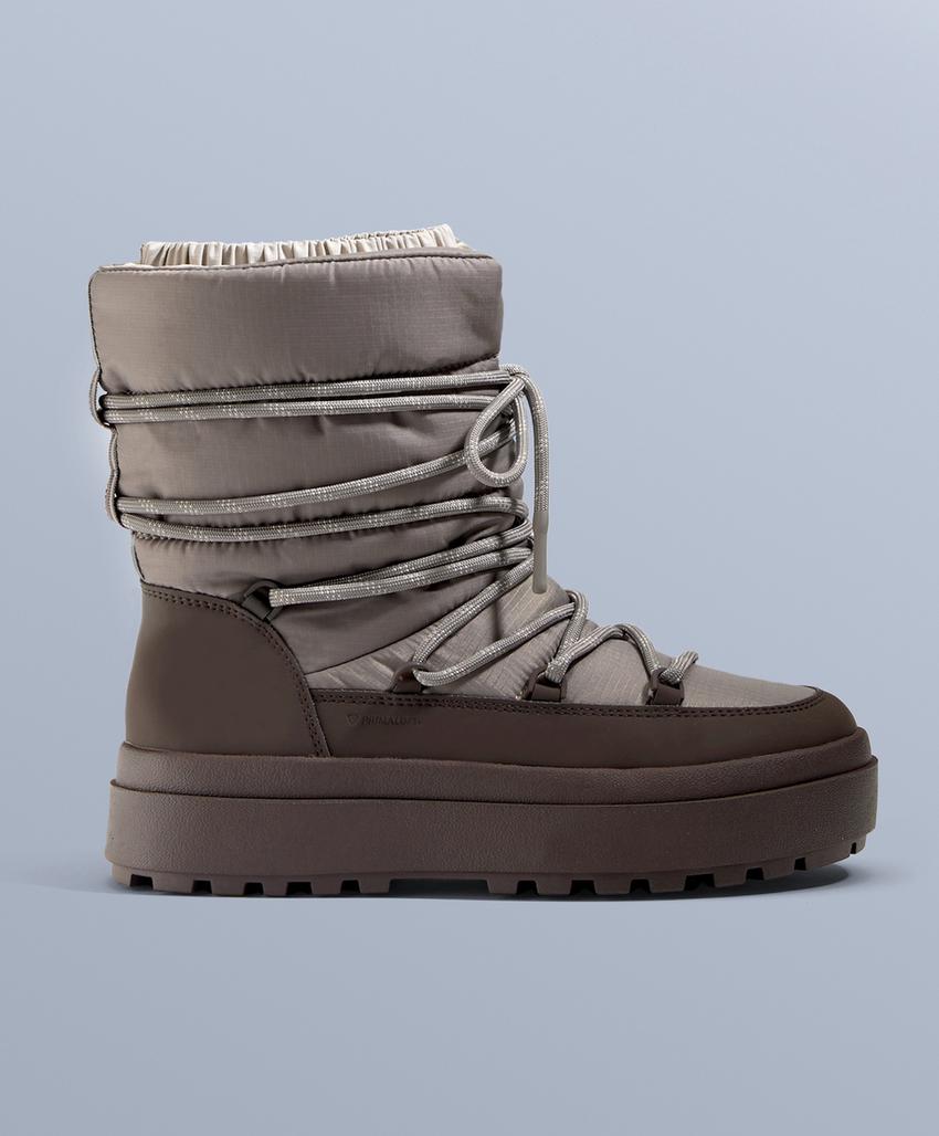 Совмещенные ботинки с шнуровкой из кружева