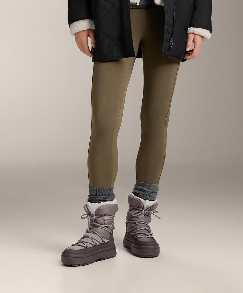 Совмещенные ботинки с шнуровкой из кружева