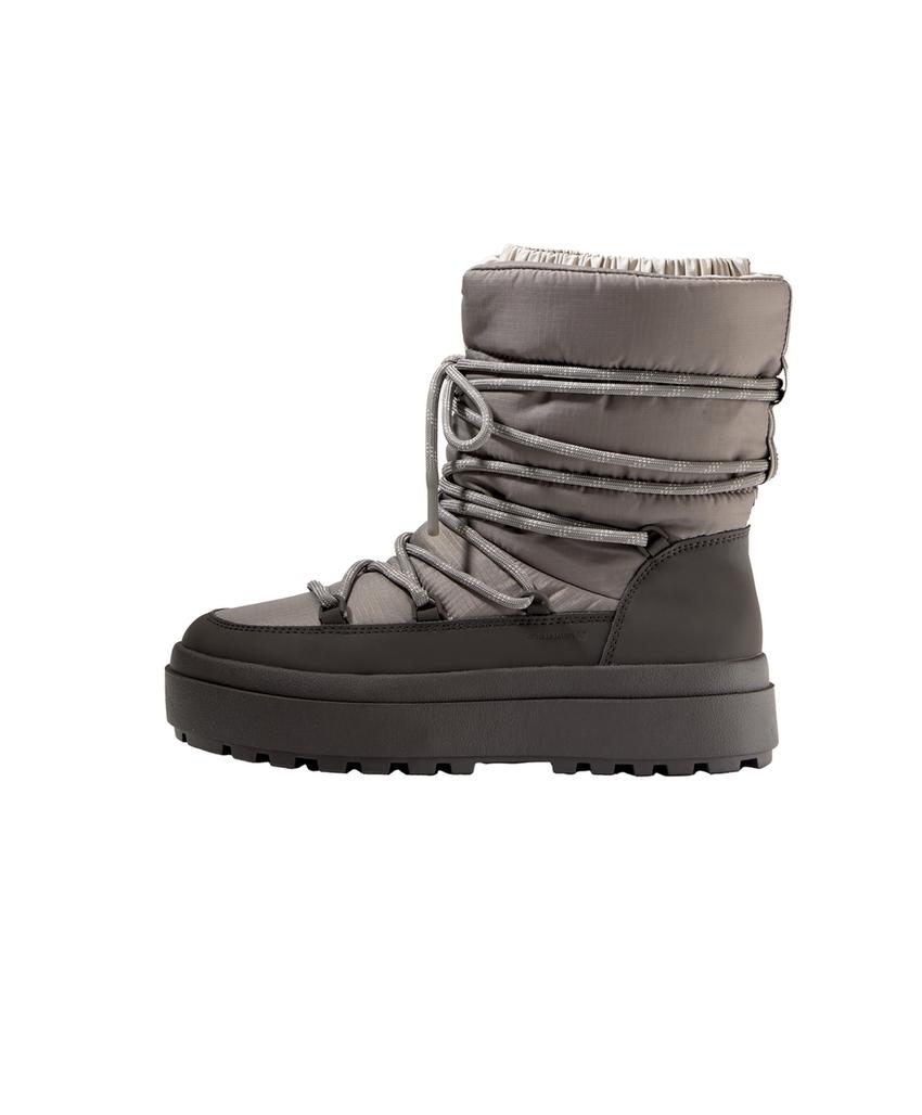 Совмещенные ботинки с шнуровкой из кружева