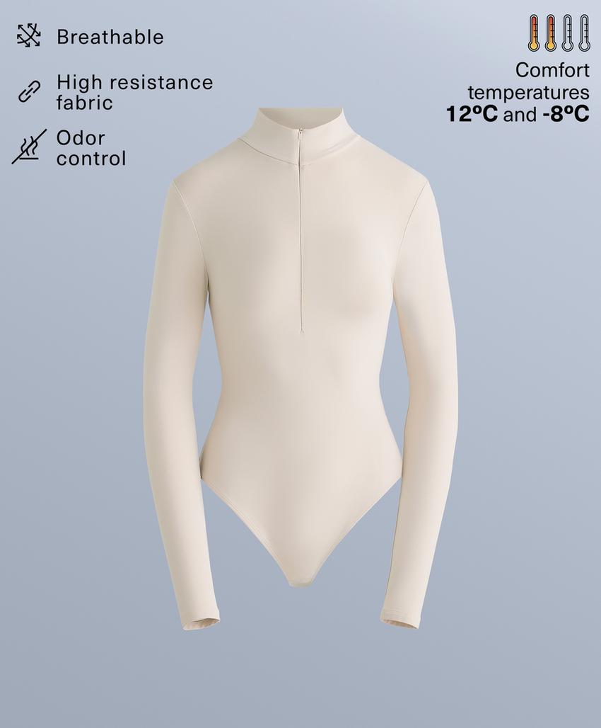 Термобелье боди с застежкой-молнией до половины