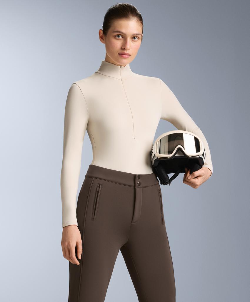 Термобелье боди с застежкой-молнией до половины