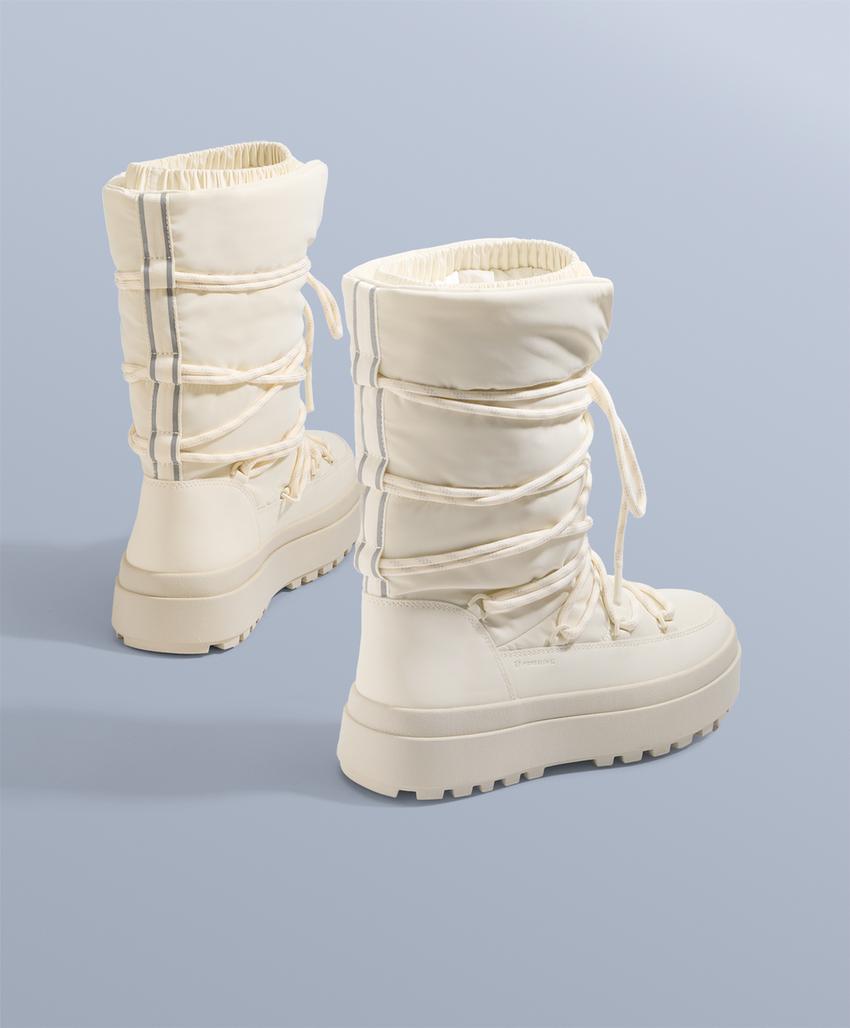 Нейлоновые ботинки для апрès-ски с шнуровкой