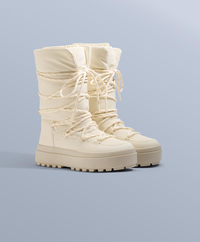 Нейлоновые ботинки для апрès-ски с шнуровкой