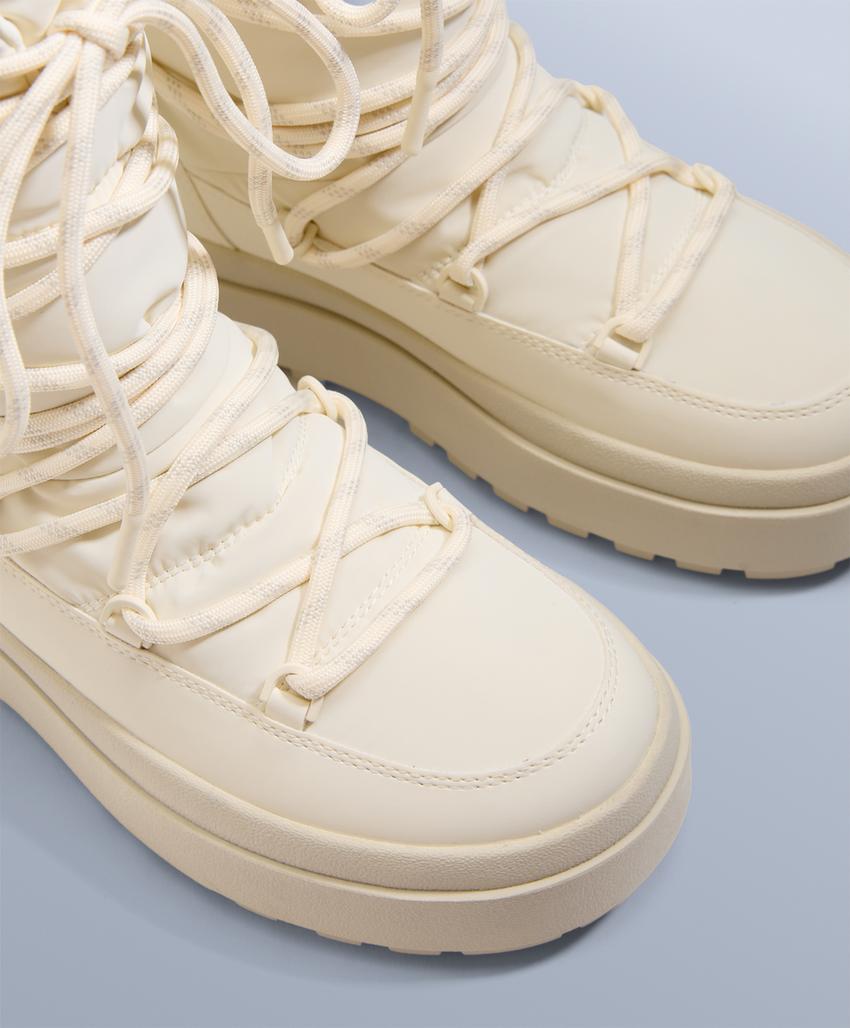 Нейлоновые ботинки для апрès-ски с шнуровкой