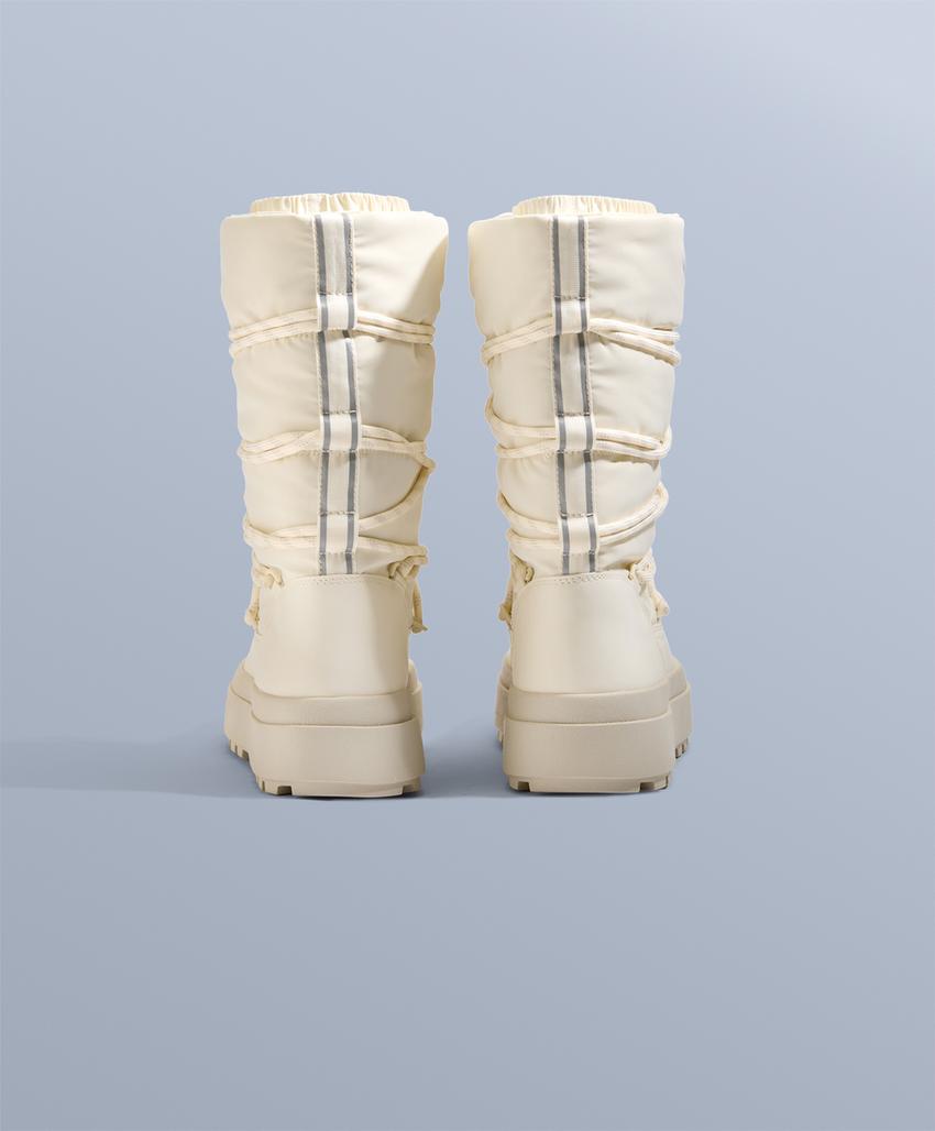 Нейлоновые ботинки для апрès-ски с шнуровкой