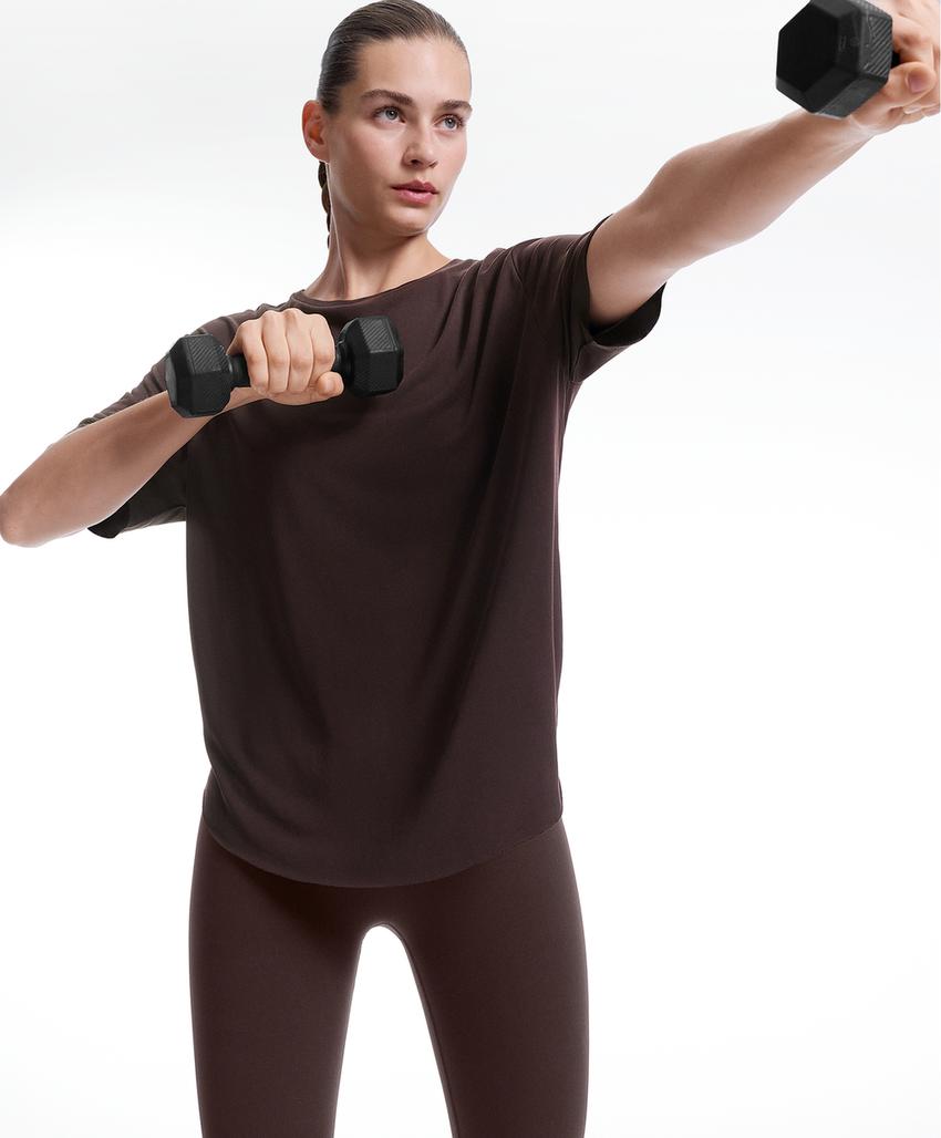 Футболка с коротким рукавом из модально-вискозного материала