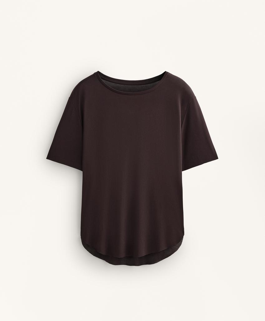 Футболка с коротким рукавом из модально-вискозного материала