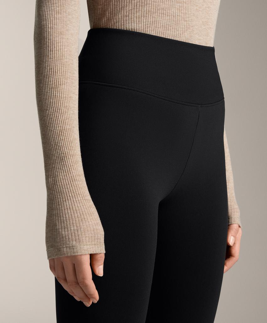 Экстра-теплые леггинсы до щиколотки супер высокой посадки 70 см без швов