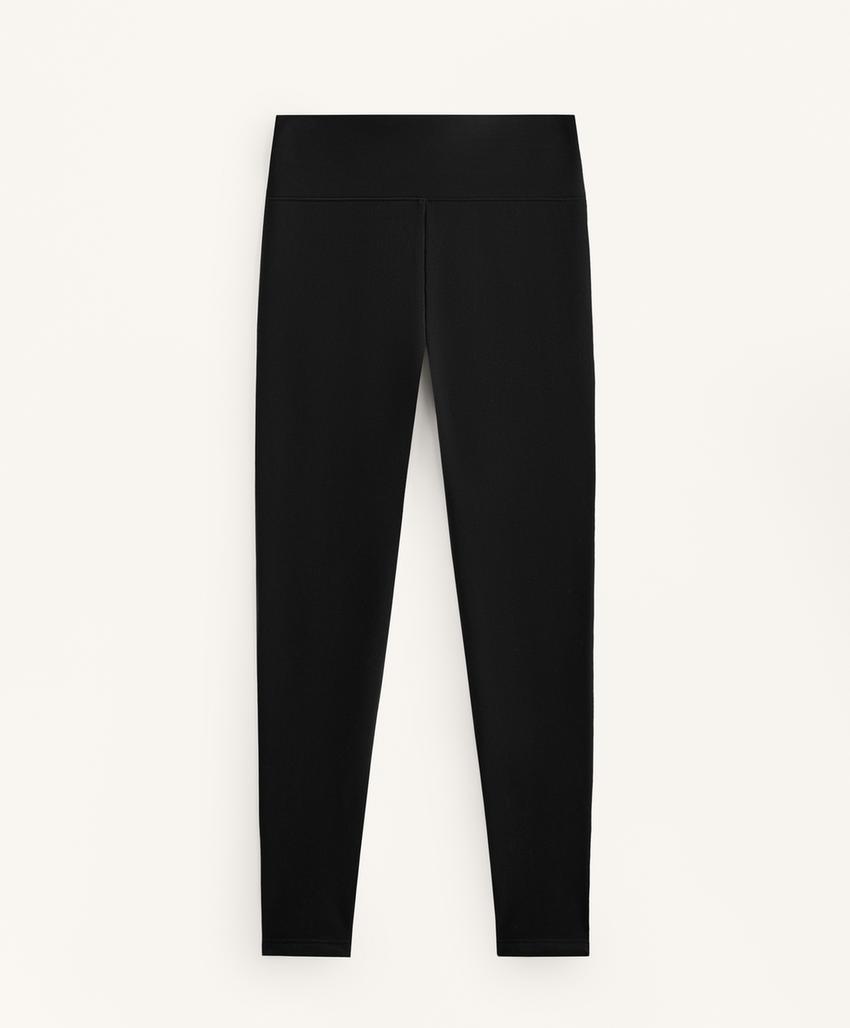 Экстра-теплые леггинсы до щиколотки супер высокой посадки 70 см без швов