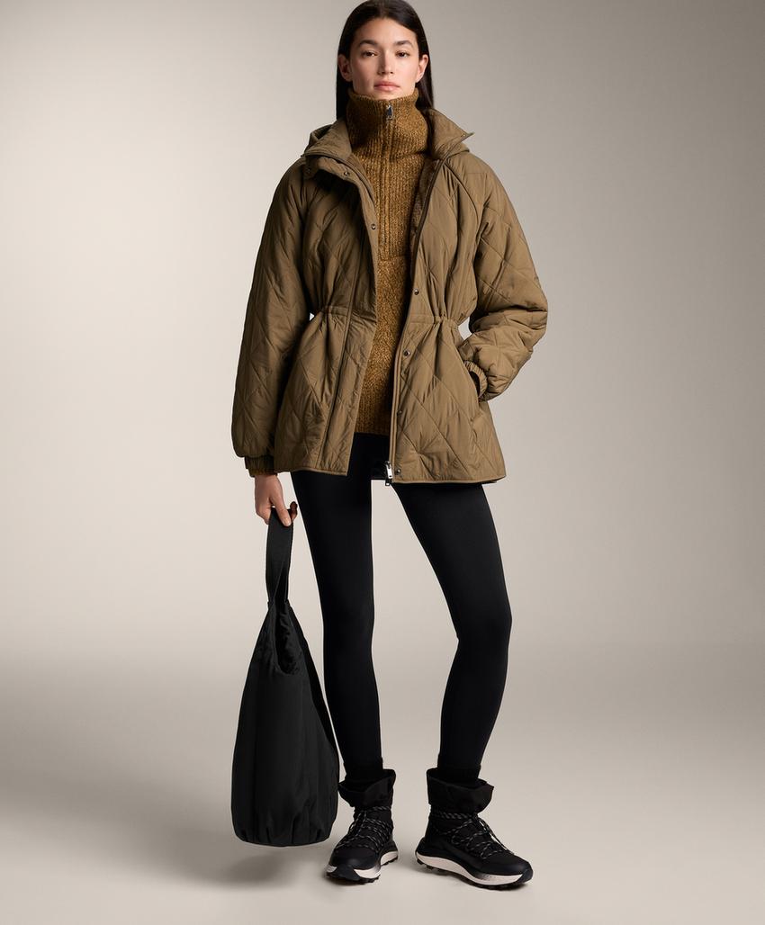 Экстра-теплые леггинсы до щиколотки супер высокой посадки 70 см без швов