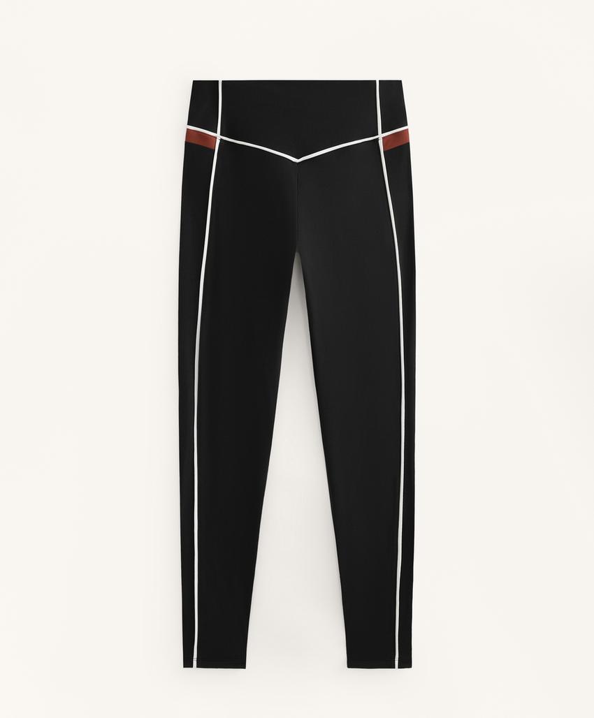 Леггинсы с высокой талией и вставками 65 см до щиколотки comfortlux