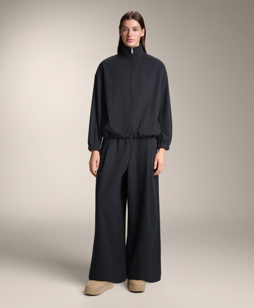 Структурированный пиджак в полоску