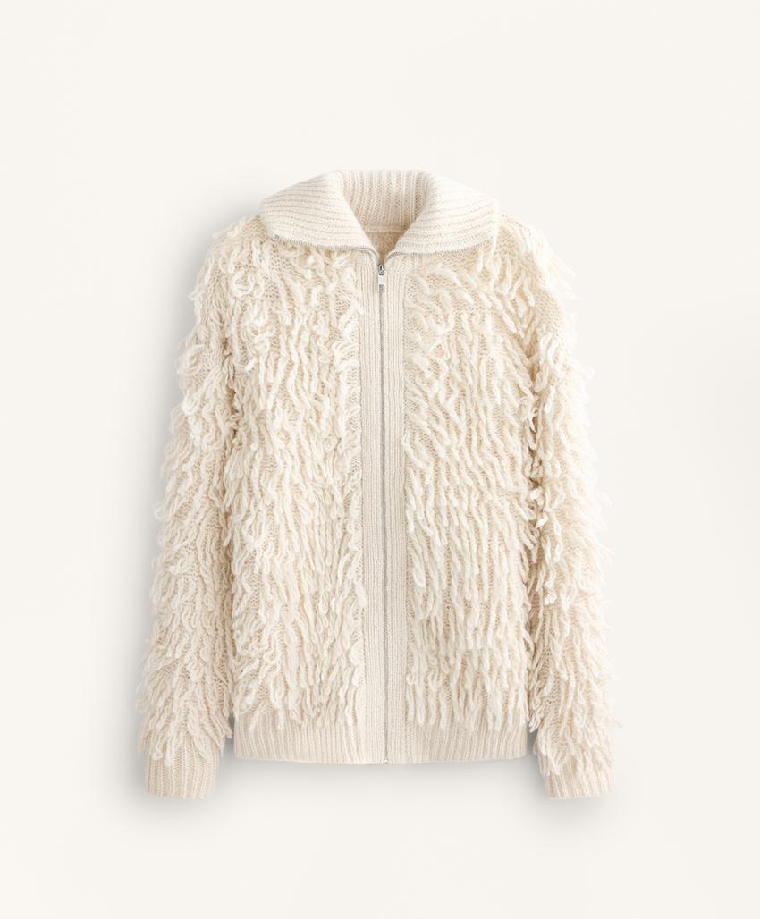 Кардиган с бахромой