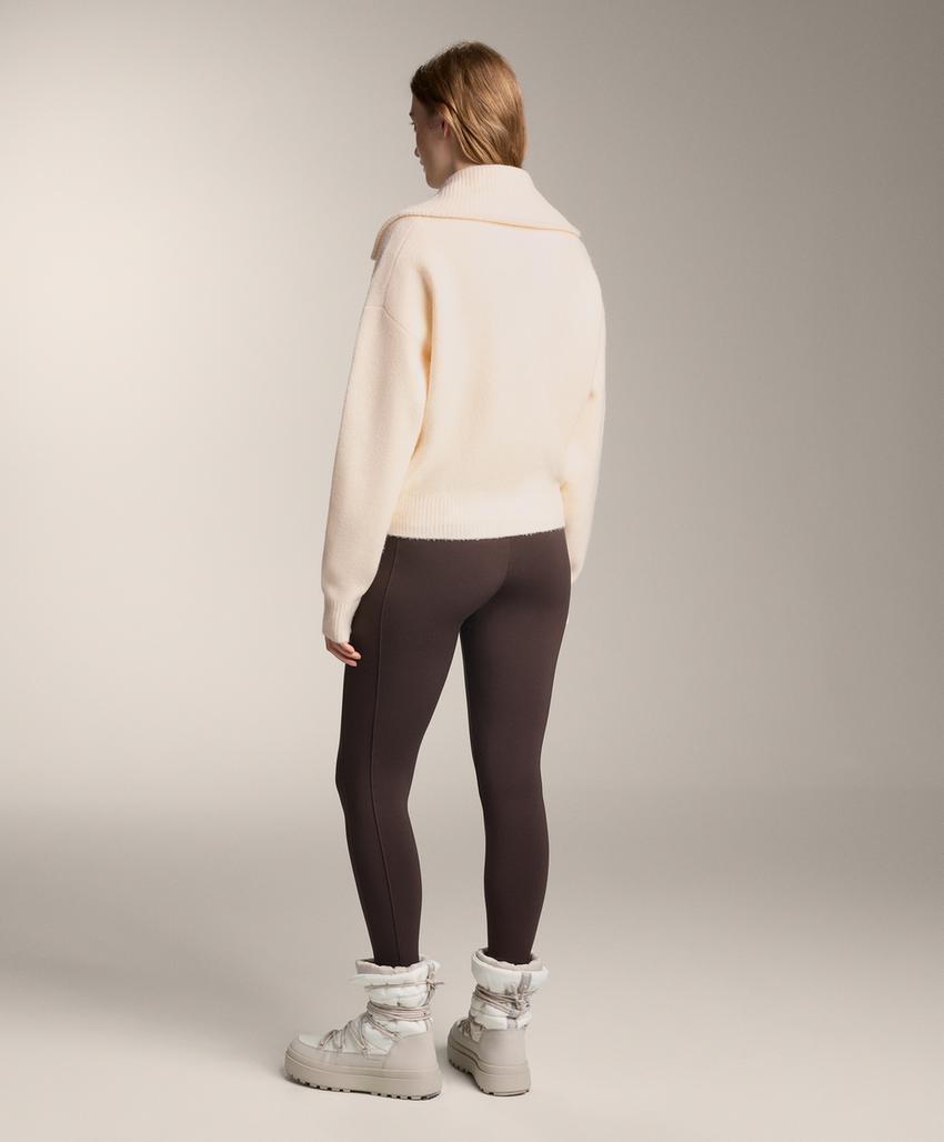 Кардиган с высоким воротником