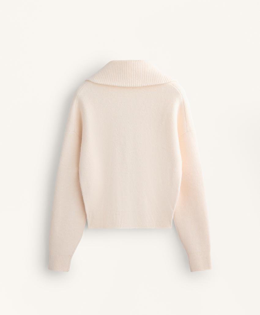 Кардиган с высоким воротником