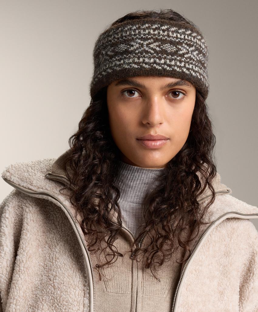 Ободок с жаккардовым узором