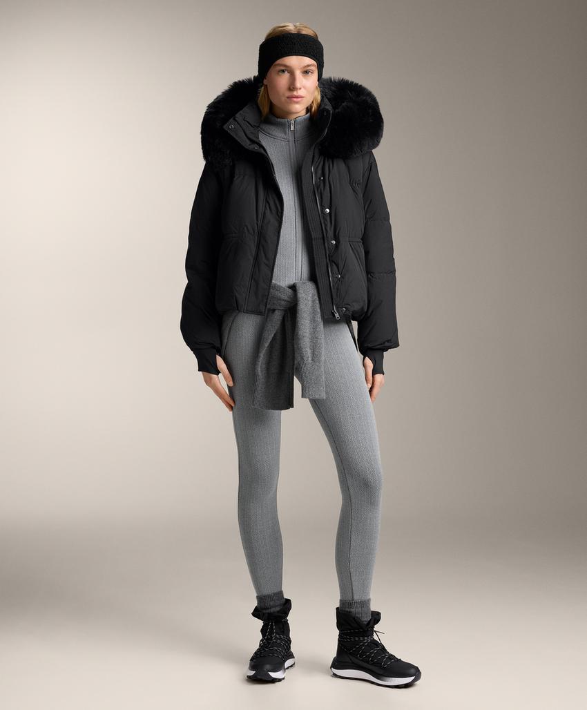 Супер-экстра-теплые плетеные леггинсы с высокой посадкой на щиколотку 70 см