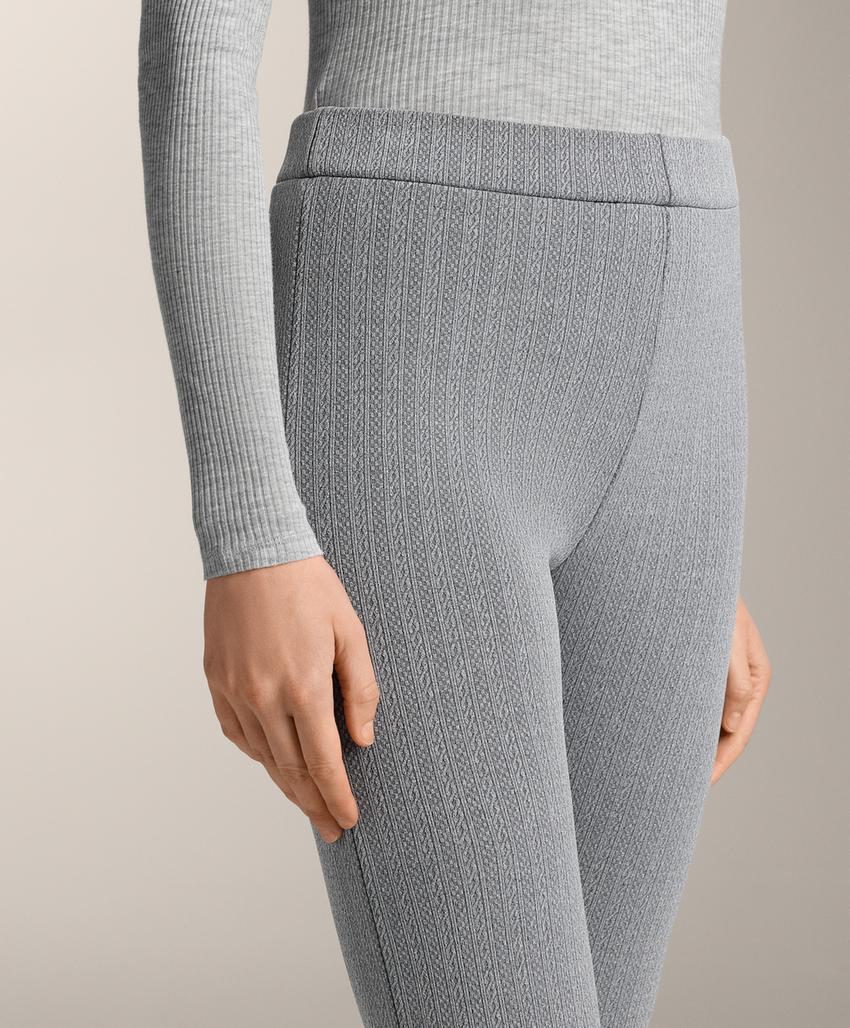 Супер-экстра-теплые плетеные леггинсы с высокой посадкой на щиколотку 70 см