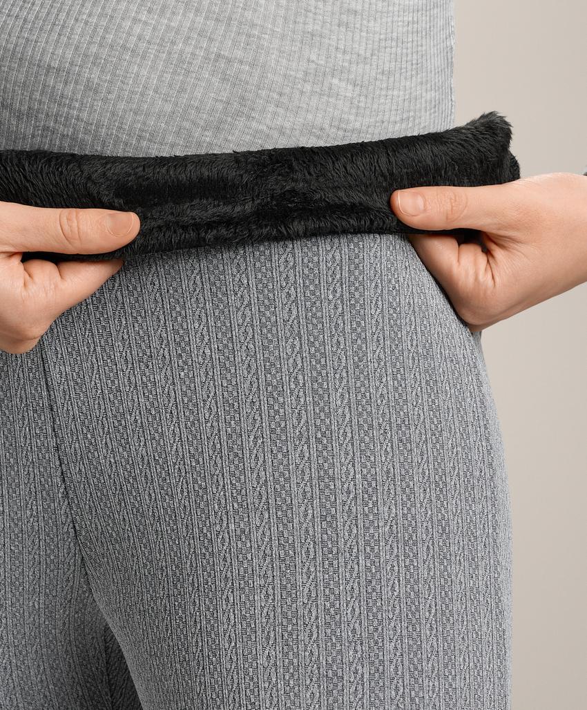 Супер-экстра-теплые плетеные леггинсы с высокой посадкой на щиколотку 70 см