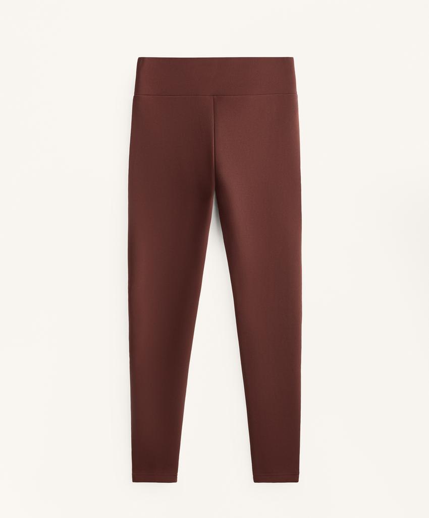 Супер-экстра-теплые безшовные леггинсы с высокой посадкой на щиколотку 70 см