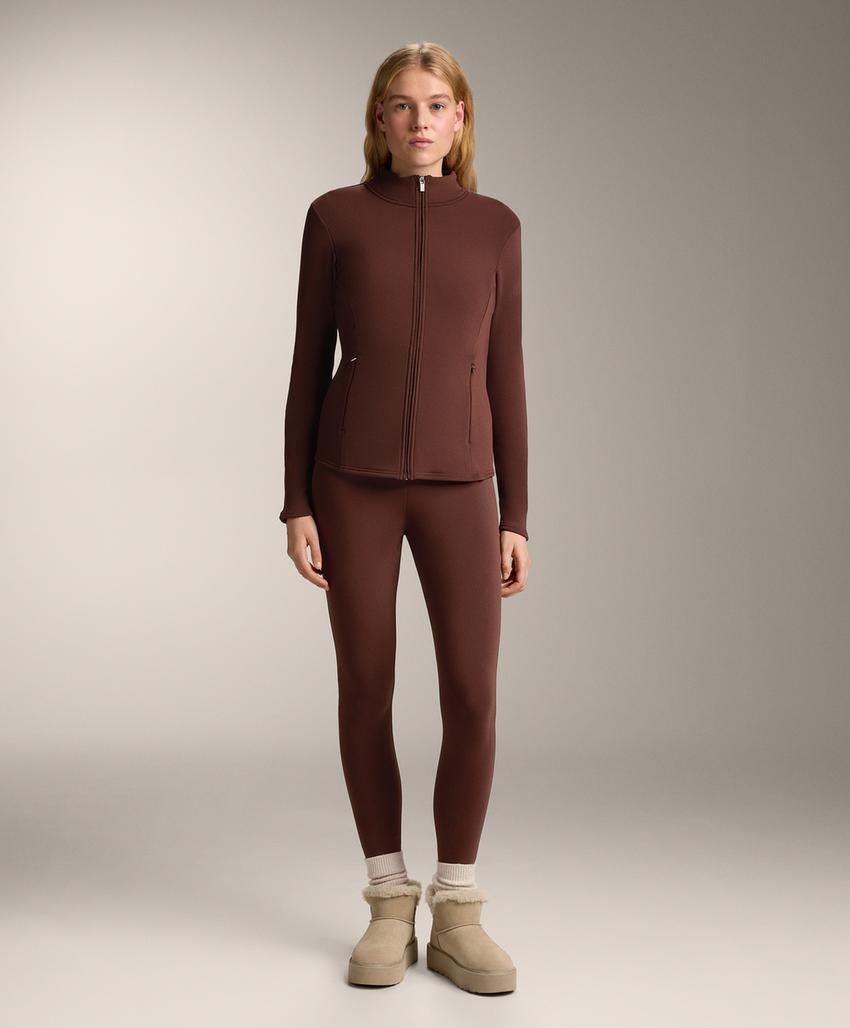 Супер-экстра-теплые безшовные леггинсы с высокой посадкой на щиколотку 70 см