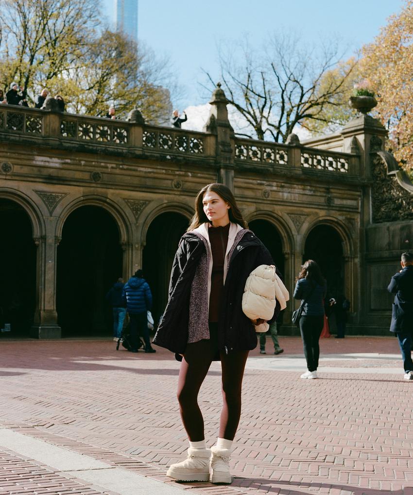 Супер-экстра-теплые безшовные леггинсы с высокой посадкой на щиколотку 70 см