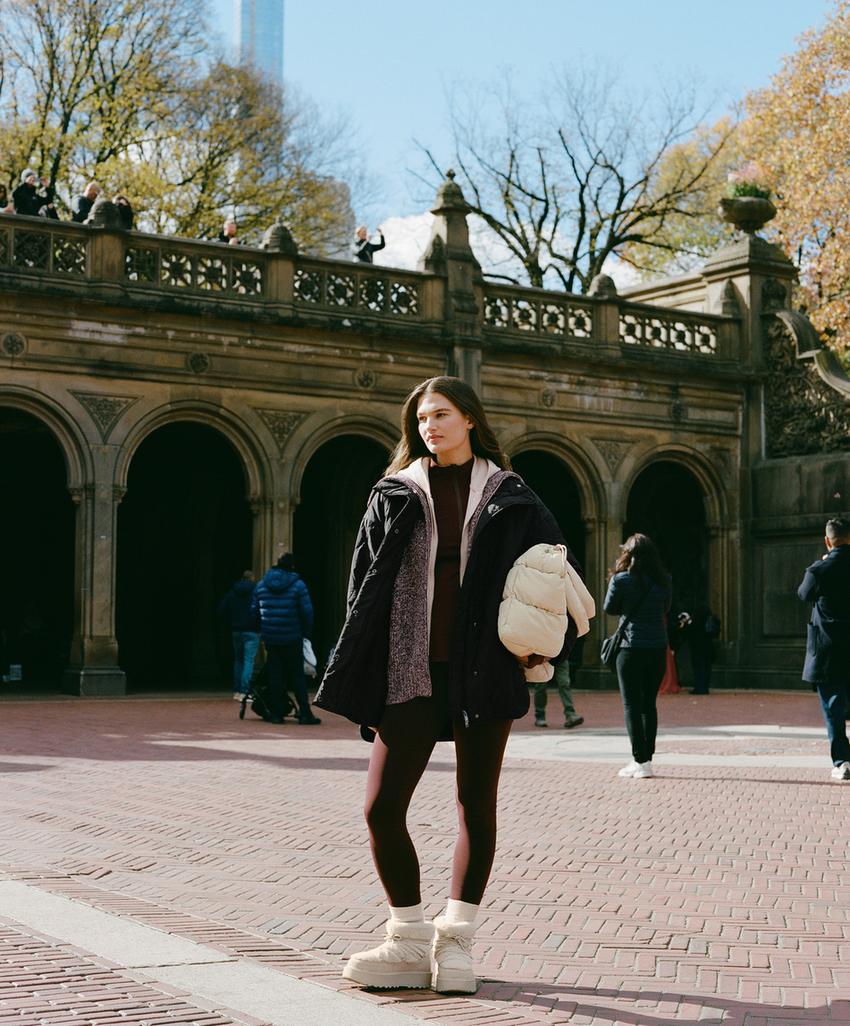 Супер-экстра-теплые безшовные леггинсы с высокой посадкой на щиколотку 70 см