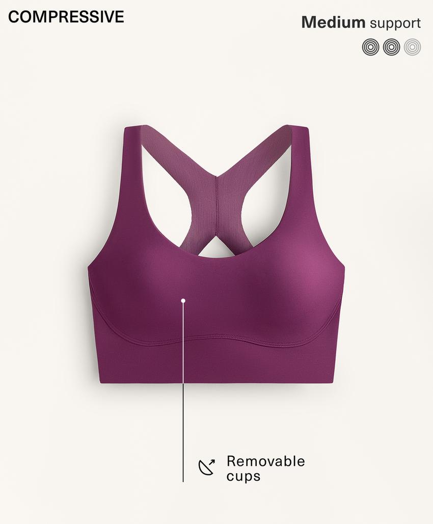 Бюстгальтер средней поддержки с каркасами