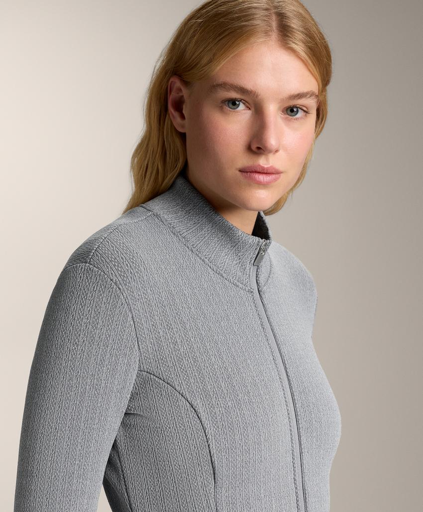 Теплая длинная техническая куртка super extra warm с плетёным узором