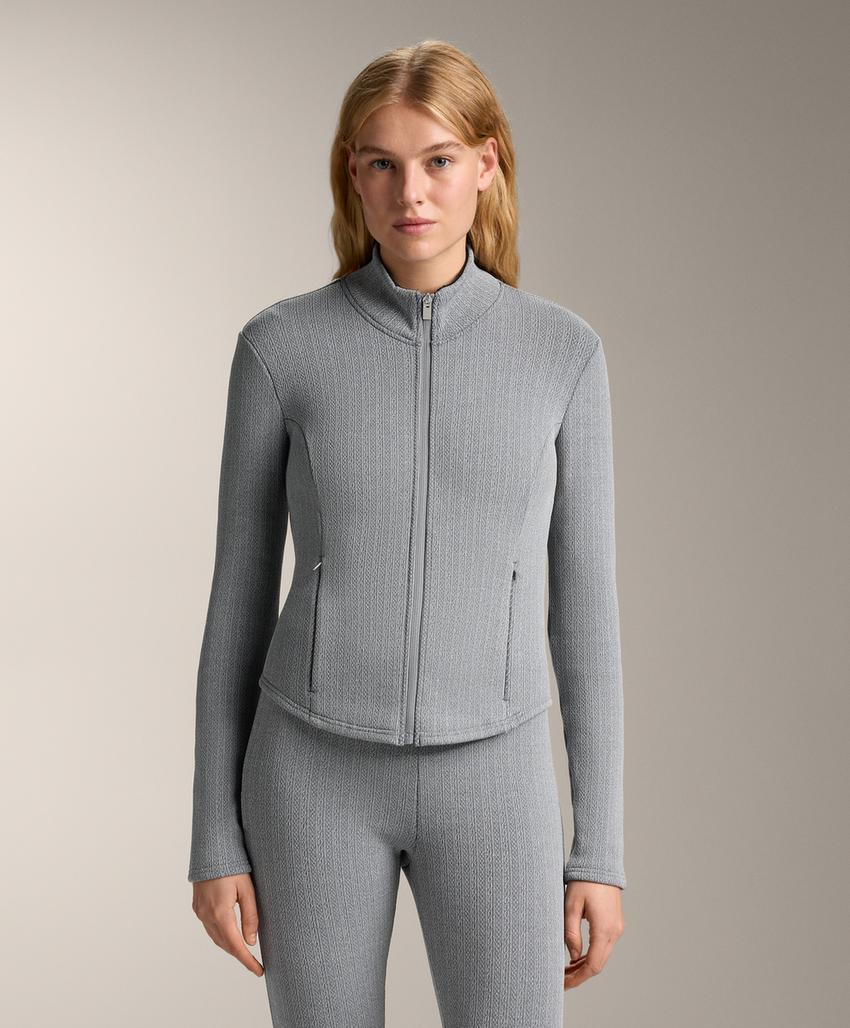 Теплая длинная техническая куртка super extra warm с плетёным узором