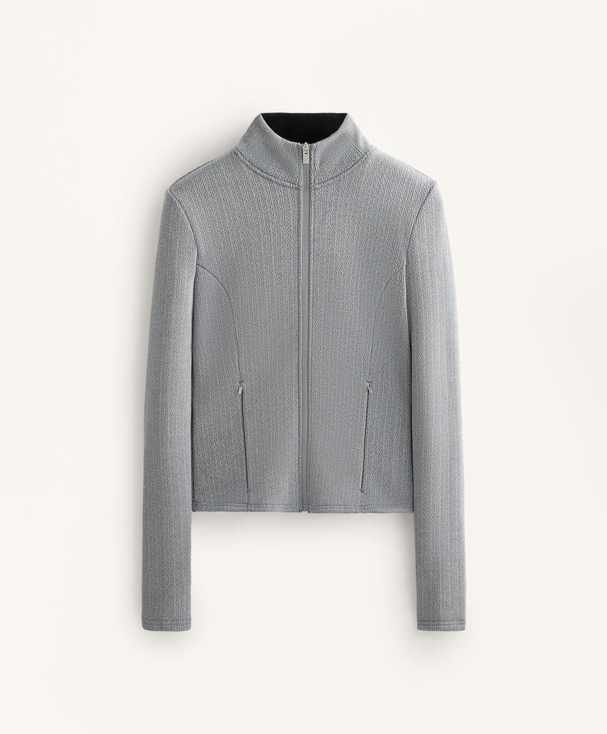 Теплая длинная техническая куртка super extra warm с плетёным узором