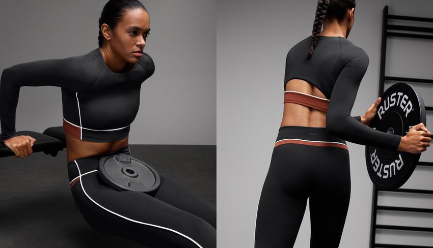 Топ с длинным рукавом и блочными вставками comfortlux