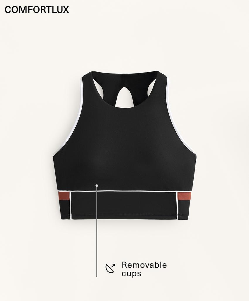 Топ с блочными вставками comfortlux