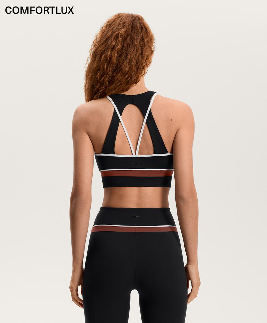 Топ с блочными вставками comfortlux