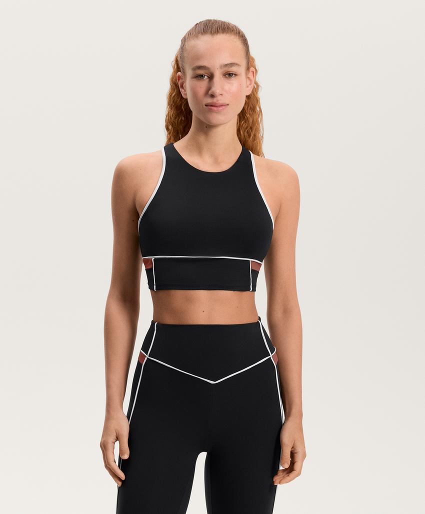 Топ с блочными вставками comfortlux