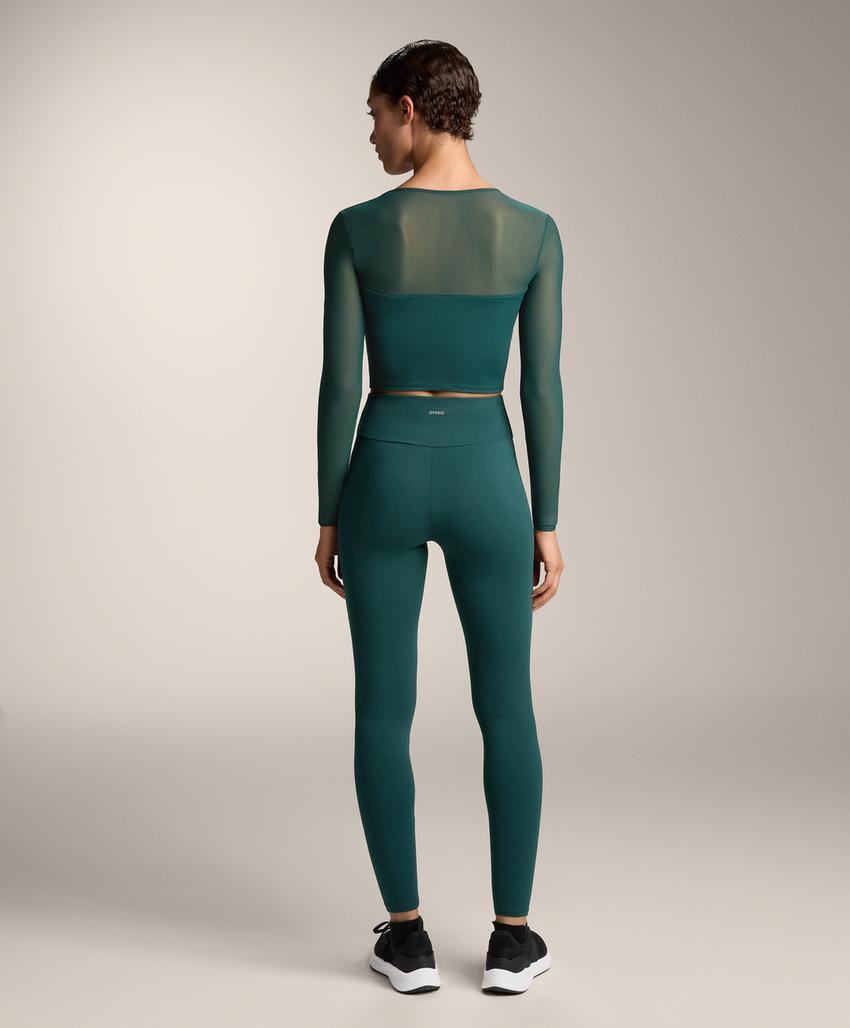 Топ с длинным рукавом из сетчатого материала comfortlux