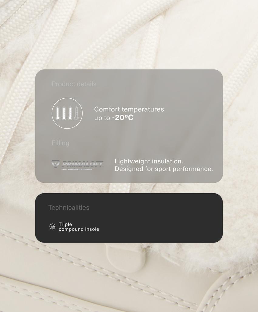 Ботинки из технического искусственного меха с шнуровкой