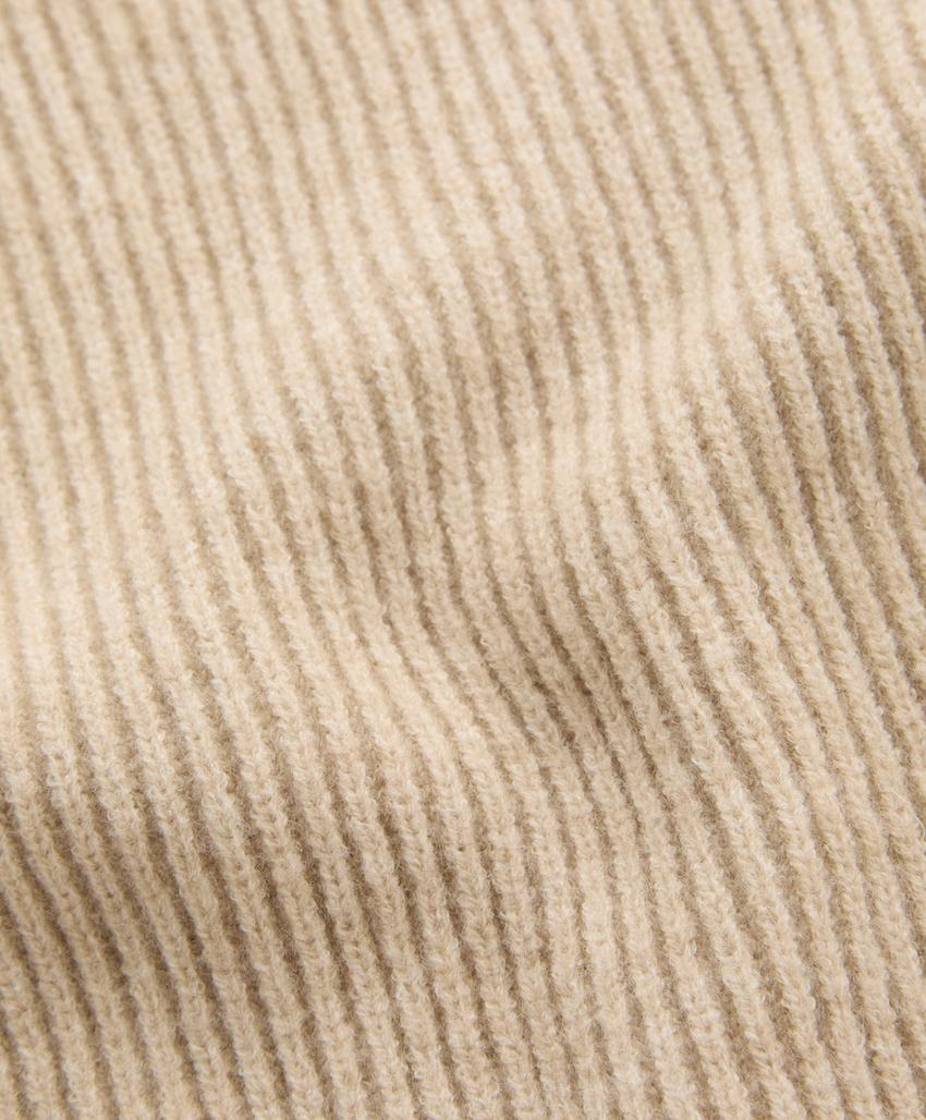 Длинный кардиган из ребристого трикотажа