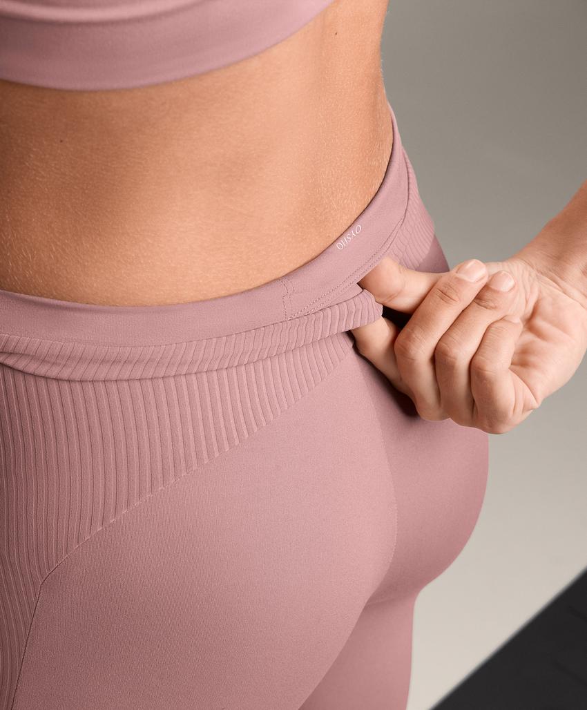 Лосины comfortlux с высокой посадкой до щиколотки в рубчик