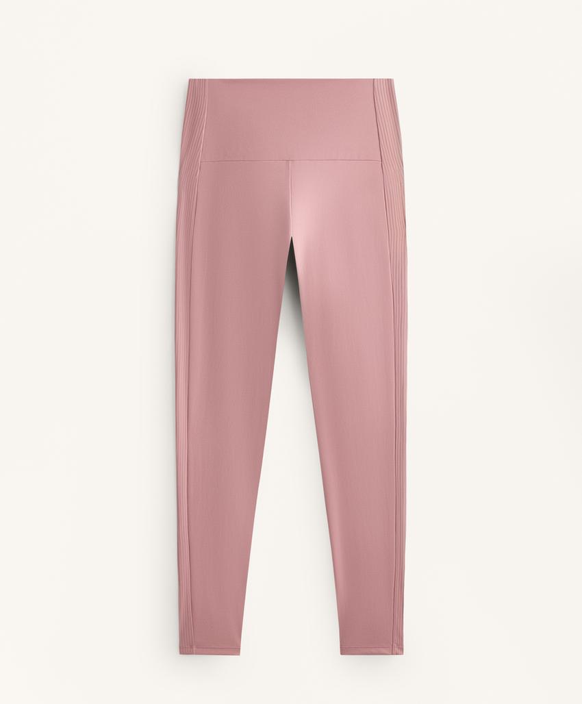 Лосины comfortlux с высокой посадкой до щиколотки в рубчик