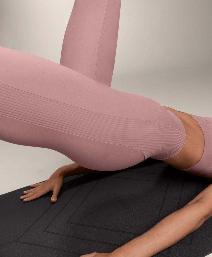 Лосины comfortlux с высокой посадкой до щиколотки в рубчик