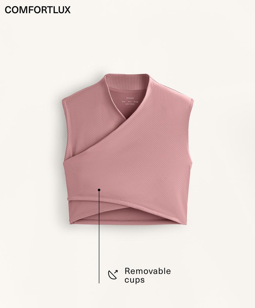 Топ без рукавов comfortlux с перекрестной отделкой