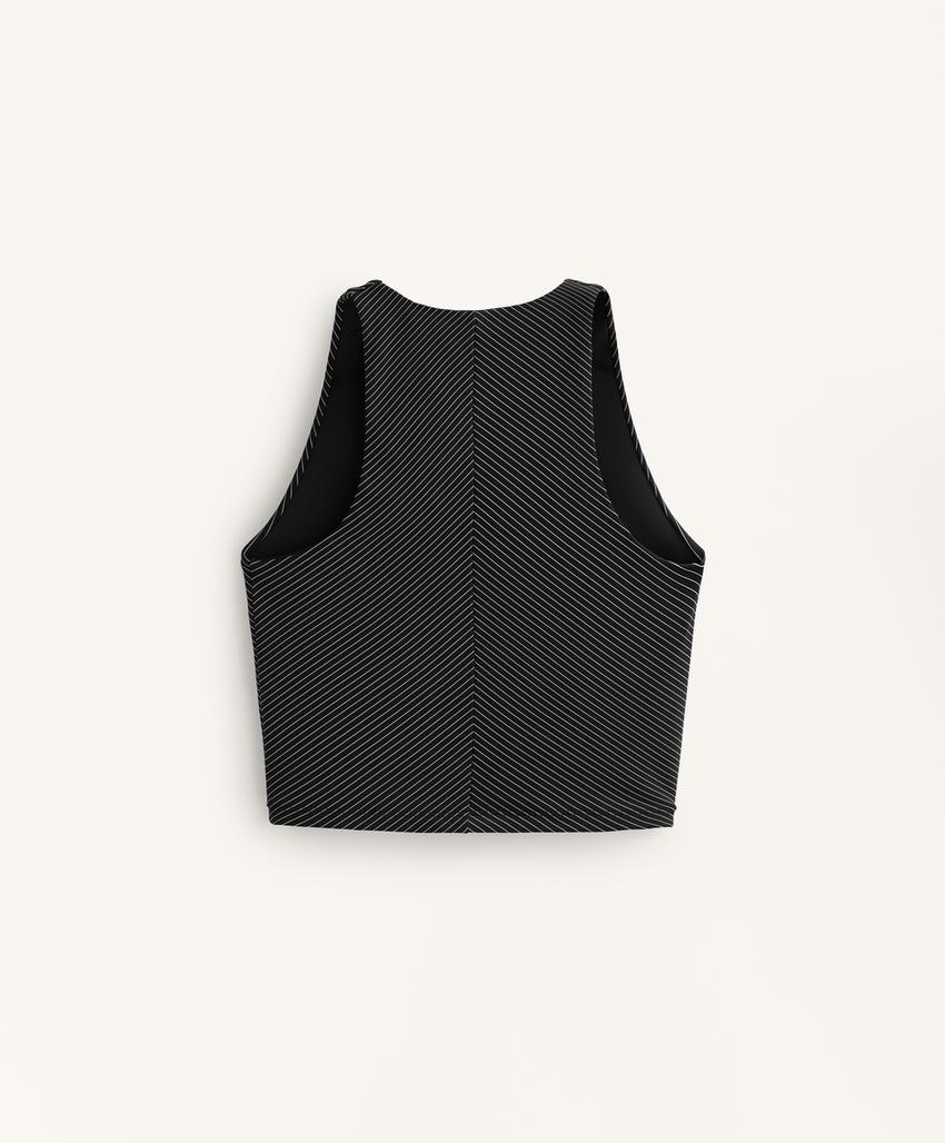 Компрессионный топ в полоску