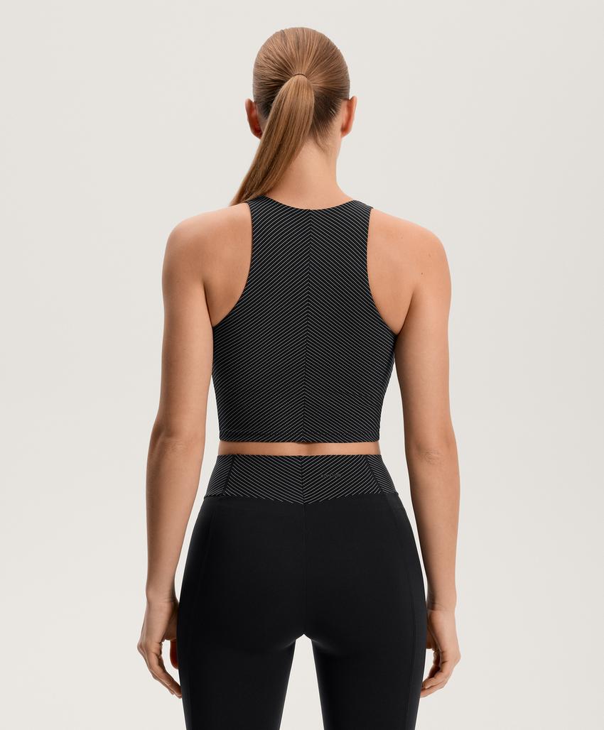 Компрессионный топ в полоску