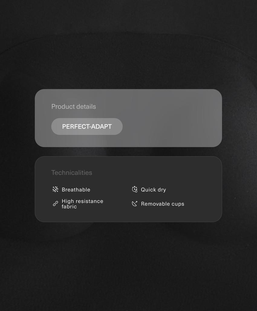 Топ-майка из сетчатого материала perfect-adapt