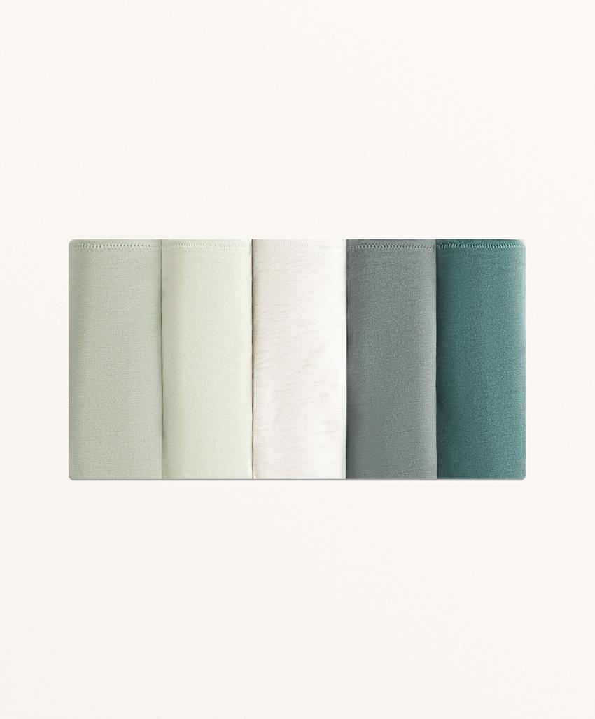 5 трусиков классического кроя из хлопкового смесового материала