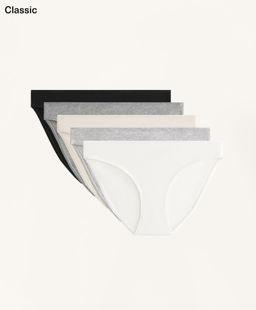 Классические трусы из хлопкового микса (5 штук)