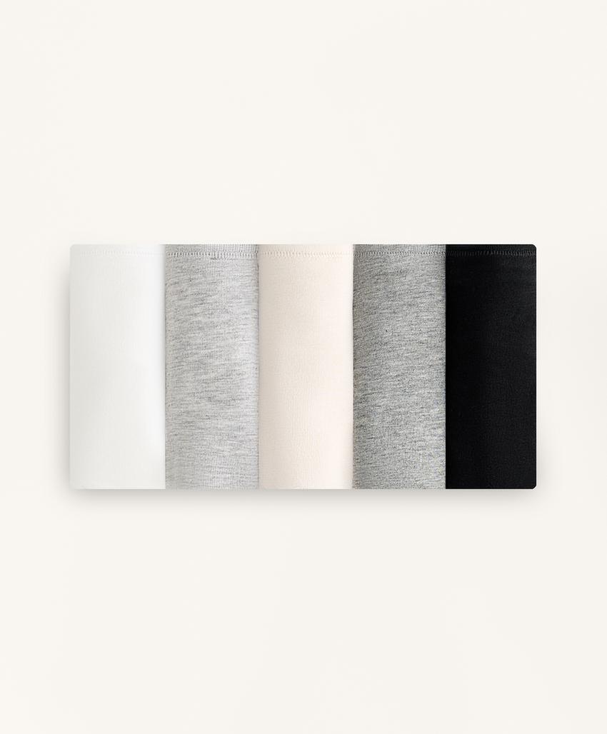 Классические трусы из хлопкового микса (5 штук)